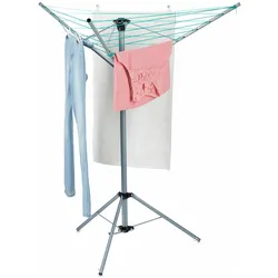 Relaxdays Wäschespinne, Wäscheständer, Silber