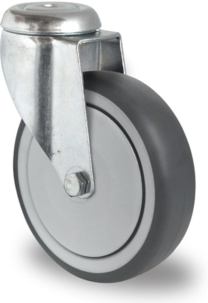 CASCOO Rückenlochlenkrolle ø 80 mm Serie P2T2 Kugellager (HAH15C0080P2T2B42)