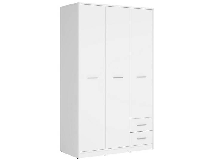 Drehtürenschrank 118,5cm Nepo Plus, Weiß