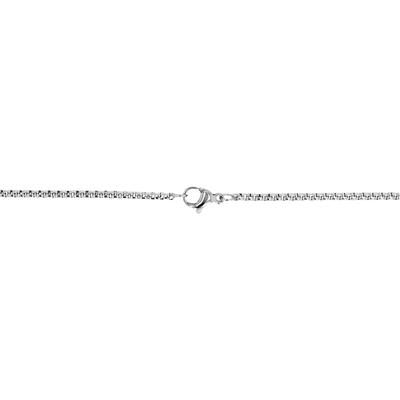 Kette ohne Anhänger ADELIA´S "Halskette – Erbskette aus Edelstahl 60 cm", silber, Halsketten, Damen, 60cm, Edelstahl, Ein Geschenk, das Freude macht