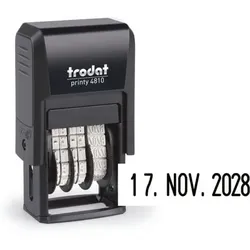 Trodat Datumstempel »Printy 4810« selbstfärbend schwarz, 4x7.3x2.3 cm