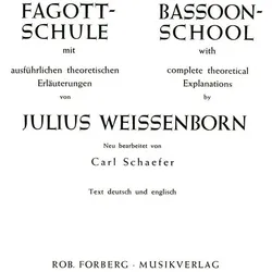 Fagottschule mit theoretischen Erläuterungen, Fachbücher von Julius Weissenborn