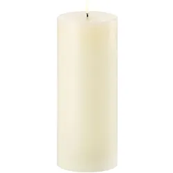 Uyuni LED Stumpenkerze 10x25cm ivory