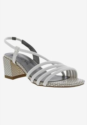 Women's Fling Sandal by Bellini in White Croc Combo (Size 12 M)
