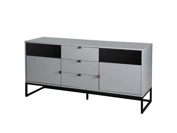 Sideboard 160 cm 160 x 75 x 40cm Grau/Blaugrau