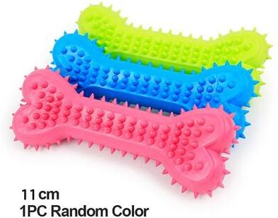 Uplifted Finds Soft Rubber Bone Chew Toy For Small Dogs heart Bones