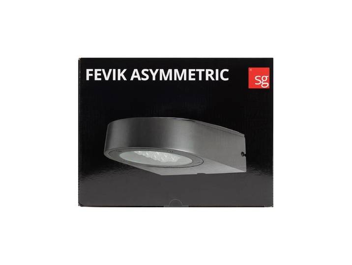 SG Armaturen Fevik asymmetrisk grafit 3000 led 3000k