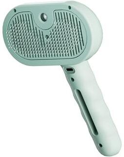 Uplift Picks Steam Spray Dog Grooming Brush With Gentle Massage And De Shedding Care green