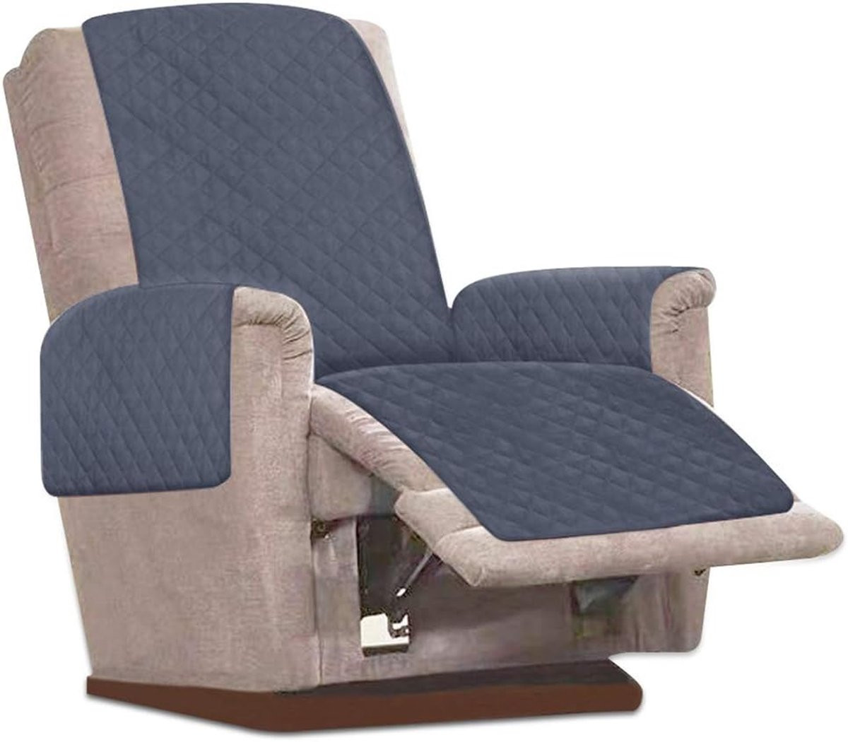 Waterdichte Antislip Recliner Cover voor 1-zits Fauteuil en Meubels - Grijs