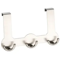 WENKO Türgarderobe Rondo Edelstahl Silber