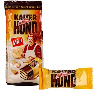 Oma-Hartmanns Kekse Kalter Hund Mini, einzeln verpackt, 250 g, 10 Stück