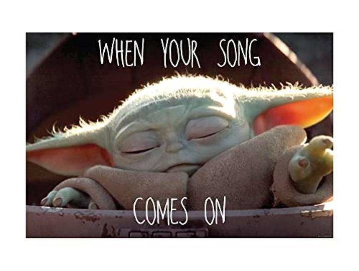 Komar Poster mural The Child Music - Taille : 70 x 50 cm Sans cadre