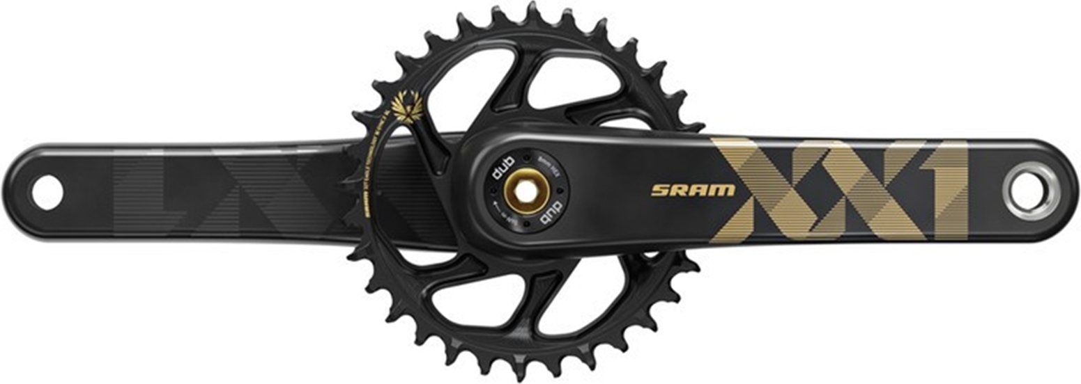 Sram FC XX1 Eagle Boost-Kurbeln - 170 mm Eiche 34 Zähne goldfarben (12-fach) 00.6118.526.003