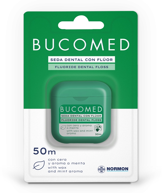 Normon Bucomed Dental Floss with Fluoride 50 ml Mint