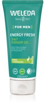 Weleda Energy Fresh 3in1 gel de limpeza 3 em 1 para cabelo e corpo para homens 200 ml. Energy Fresh 3in1