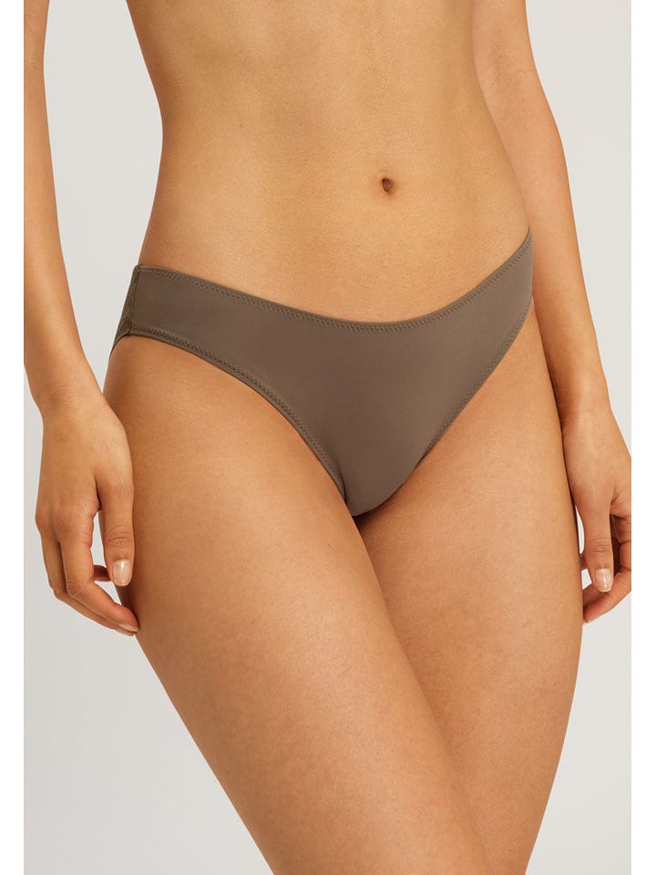 Hanro Slip in Khaki - S