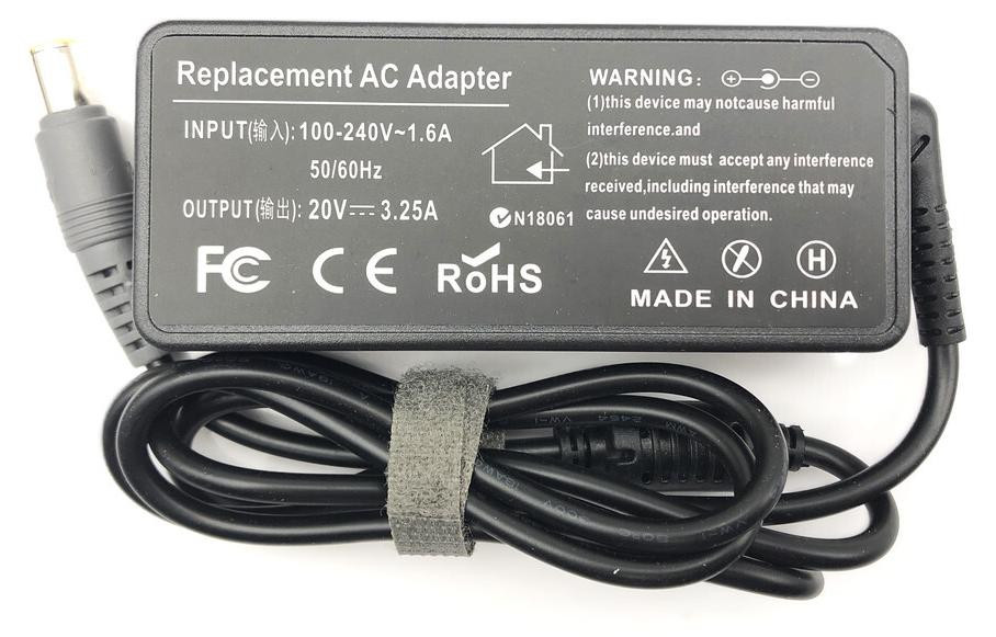 T-ProTek 65W adapter netvoeding en oplader compatibel met Lenovo ThinkPad X200 en Z61m-9450