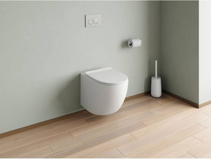Wand-WC aus Keramik ohne Flansch - Weiß matt - JAVOINE