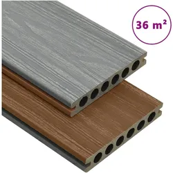 vidaXL, Bodenbelag, Terrassendiele (36 m2)