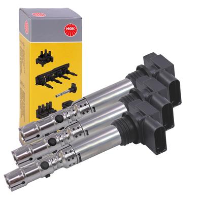 Ngk 3x Zündspule [Hersteller-Nr. 48015] für VW, Skoda, Seat