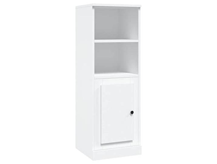 HGFDVCMR Highboard Weiß 36x35,5x103,5 cm Beistellschrank Holzwerkstoff Schmaler Mehrzweckschrank für Wohnzimmer und Schlafzimmer, schafft strukturierten Stauraum auf kleinem Raum.