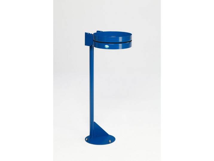PROREGAL® Mülleimer Standhalter Gummiband ohne Deckel 105x37x46,5cm Stahl Blau