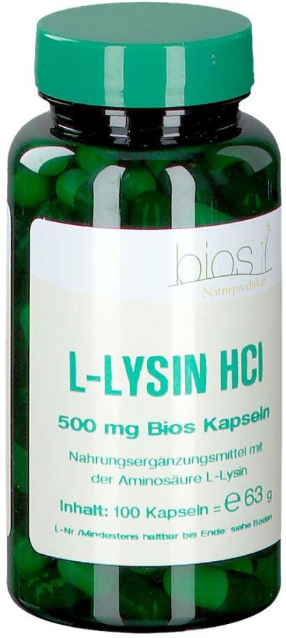 L-lysin Hcl 500 mg Bios Kapseln