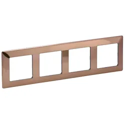 Legrand 754164 Valena Life 4-Fach Rahmen Kupfer