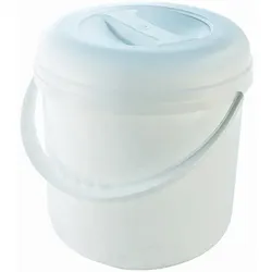Kunststoffeimer Deckeleimer 20 Liter mit Kunststoffbügel D= 31 cm, H= 34,5 cm in weiß