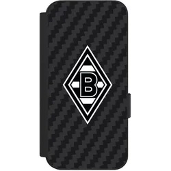Nivocase Klapphülle für Google Pixel 9 Handyhülle aus Kunst Leder NIVOflip schwarz Borussia Mönchengladbach (Google Pixel 9), Smartphone Hülle, Schwarz