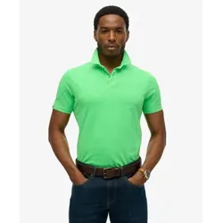 Superdry für Herren. M1110440A Essential Polo grün (S), Lässig, Baumwolle, Kurzarm