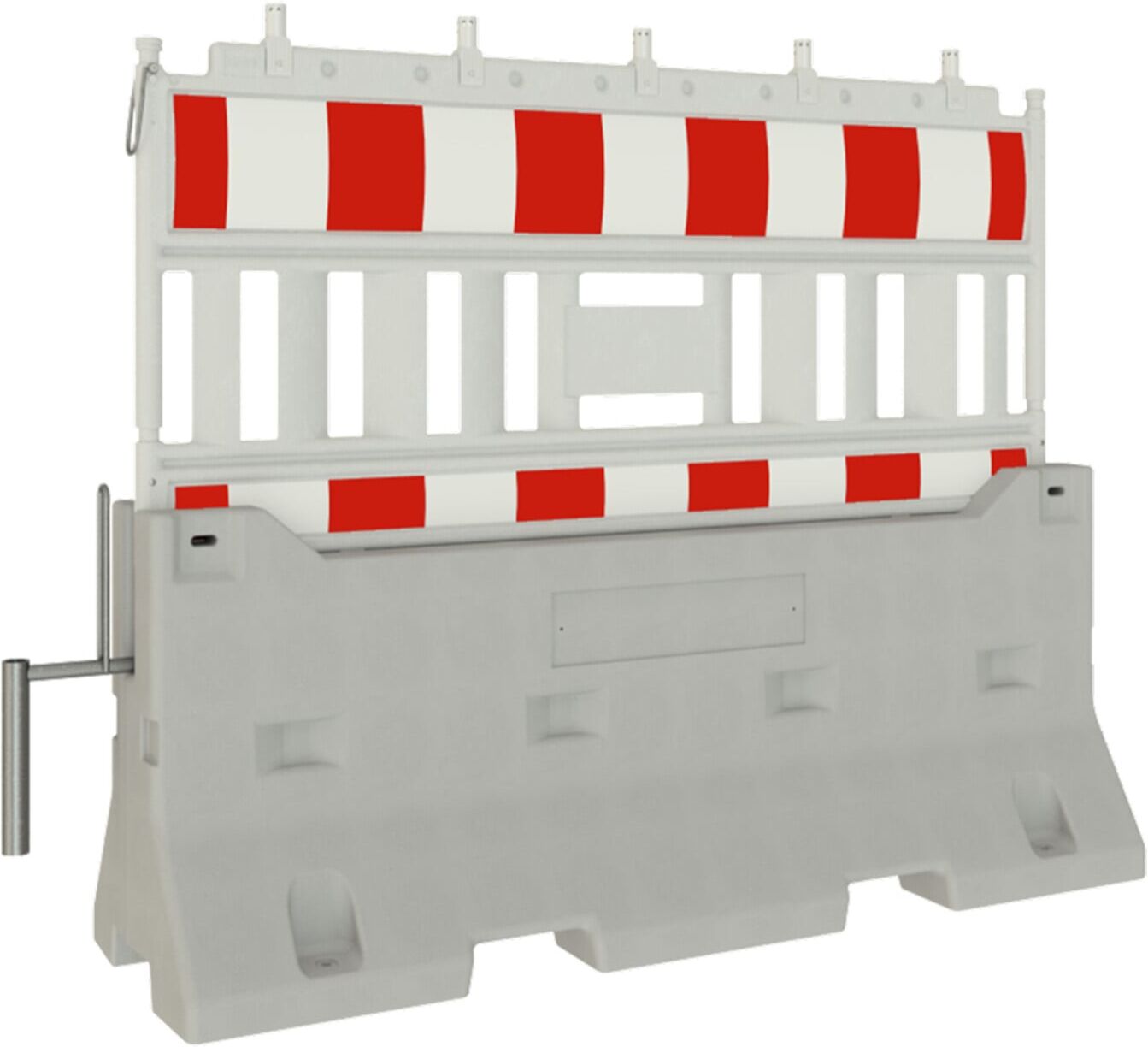 Schake Betonleitwand SET 2, mit Lampenadapter, rot weißer Folie (Art.-Nr. 33520KA) (3F200-SET2-5KA)