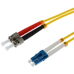 Helos LWL Patchkabel LC/ST Duplex 9/125μm OS2 gelb 7,5m