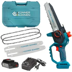 Könner & Söhnen, Kettensäge, Piła łańcuchowa KS PILARKA MINI AKUMULATOROWA MCS20V-8 Case (Akku Kettensäge)