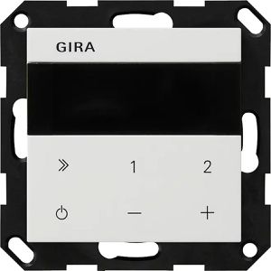 Gira Radio IP 232027 Internetradio, WLAN, Bluetooth, Unterputz-Radio, reinweiß matt
