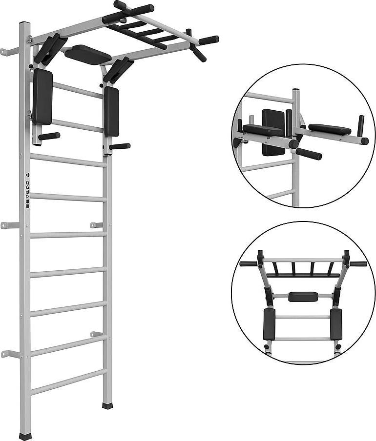 Sprossenwand Profi silber, für kinderzimmer