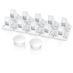 BEARWARE Babysicherung Schrankschloss - Schranksicherung Kindersicherung magnetisch - 10 Schlösser + 2 Magnet Schlüssel
