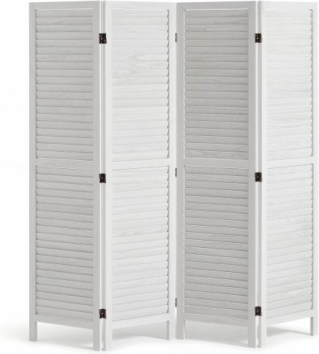 VEVOR Room Divider 4-delig opvouwbaar privacyscherm, Hoogte: 170 cm, Lichtgrijs
