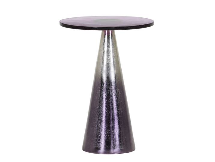 Beistelltisch SETH Glas/Aluminium Ø 40 x 55 cm Rosa