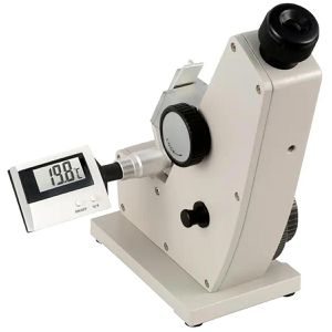 PCE Refraktometer ABBE REF2, analoges Handrefraktometer, misst Refraktionsindex und Zuckergehalt von Flüssigkeiten
