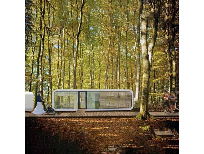 Maison préfabriquée de style cabane personnalisée YG, insonorisée, 3 chambres, vente en gros