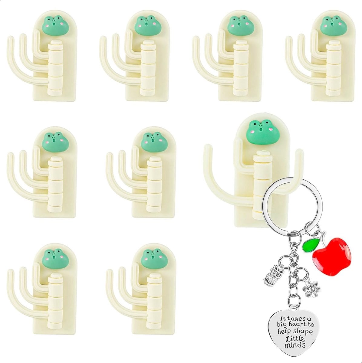SnelShoppen 8 stuks zelfklevende wandhaakjes voor gordijnen, handdoeken en keukengerei