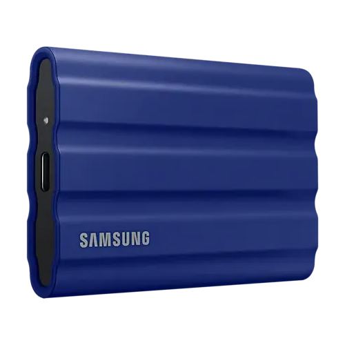1TB Samsung Portable SSD T7 Shield USB 3.2 Gen 2 + IPS 65 blau