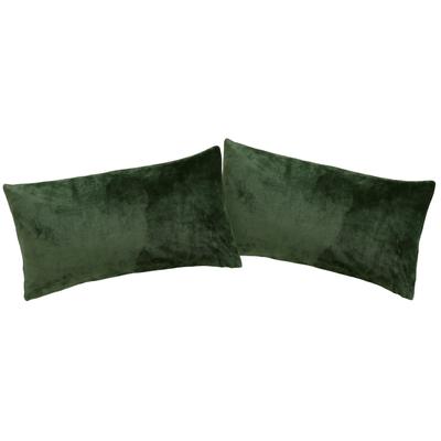 Kissenbezug OTTO HOME "Desner3, besonders weich im Griff, Cashmere-Touch", grün (dunkelgrün), B:40cm L:80cm, Microfaser, Obermaterial: 100% Polyester, Kissenbezüge, Kissenbezug, Kissenhülle mit Reißverschluss