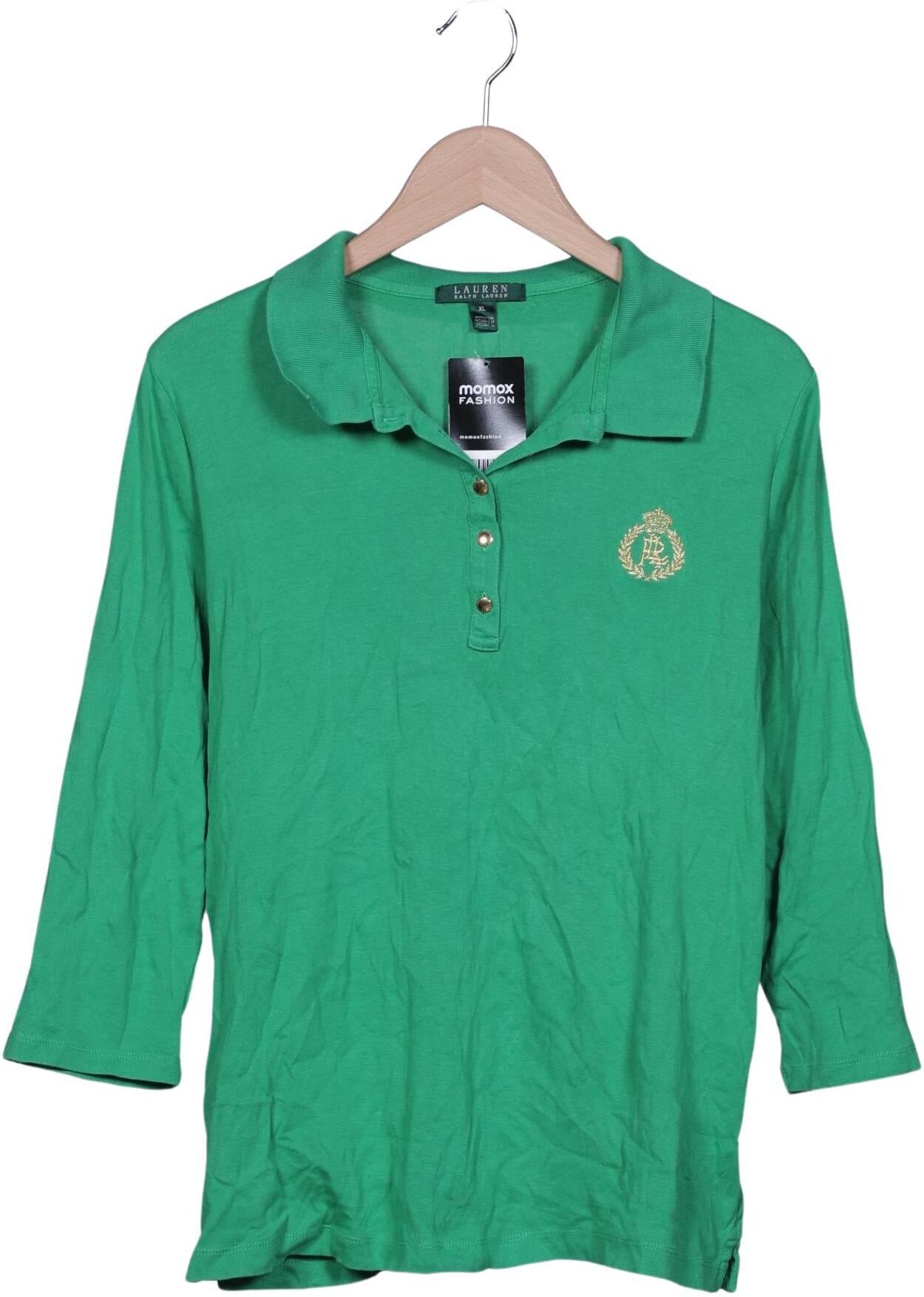 Lauren Ralph Lauren Damen Poloshirt, Grün, Gr. XL, Baumwolle - Second Hand