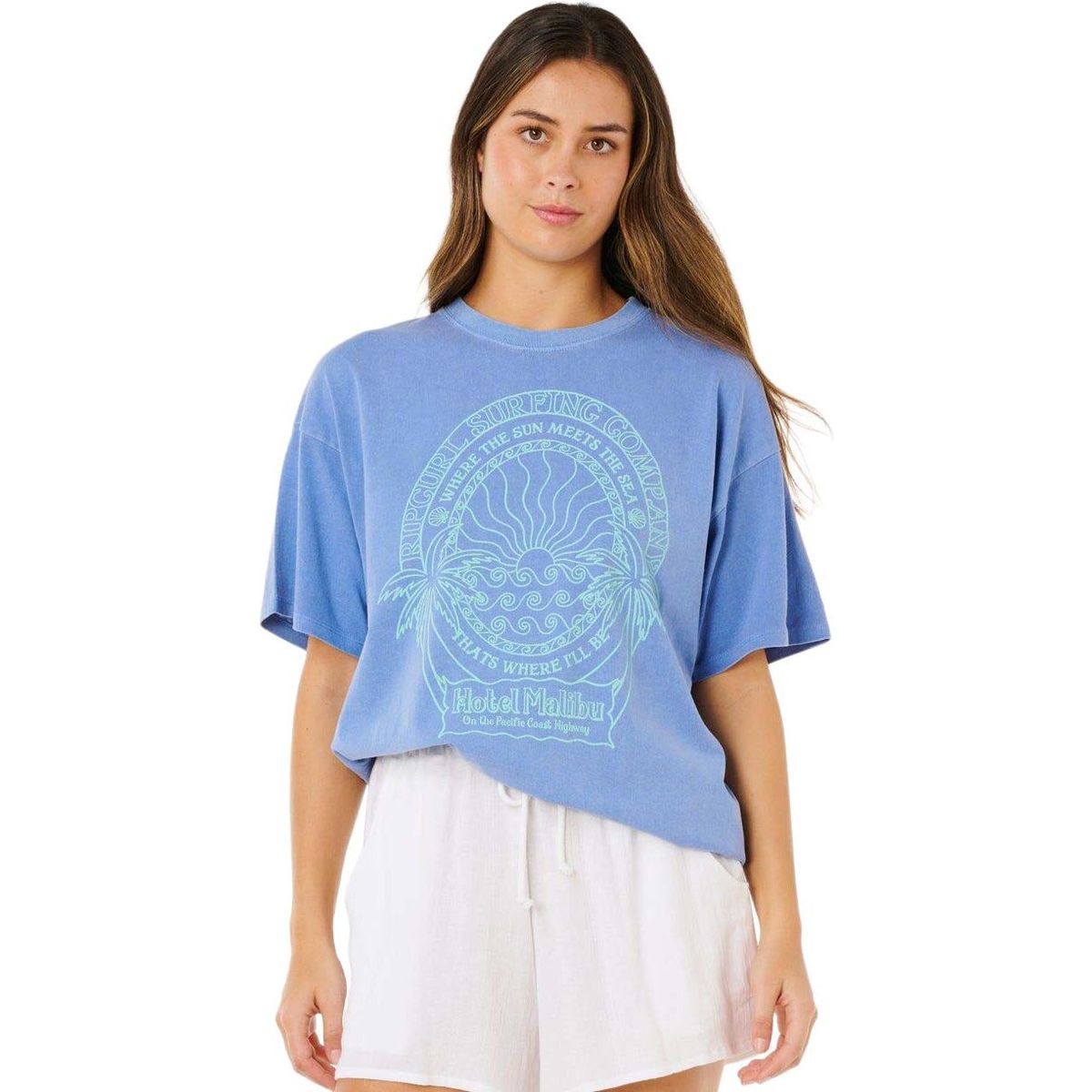 RipCurl Hotel Malibu Heritage Tee cornflower blue (2404) S 0MSWTE-2404-S