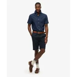 Superdry für Herren. M4011093A Hemd City Leinen Marineblau (M), Lässig, Baumwolle, Kurzarm