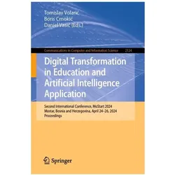 Digital Transformation in Education and Artificial Intelligence Application, Fachbücher von Boris Crnokic, Tomislav Volaric
