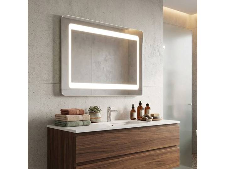 MIROIR RÉTROÉCLAIRÉ AVEC LED CM. 60X80 RÉVERSIBLE