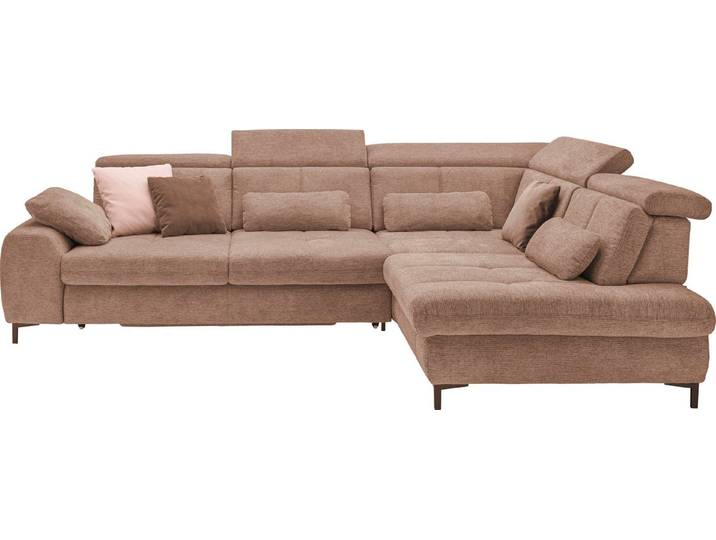 set one by Musterring Ecksofa SO 3400 Sitzhöhe 49cm, Sitztiefe verstellbar, B/T 317/220 cm, Kaltschaumpolsterung, Flachgewebe, whlw. mit Funktionen, Sitzhöhe 49